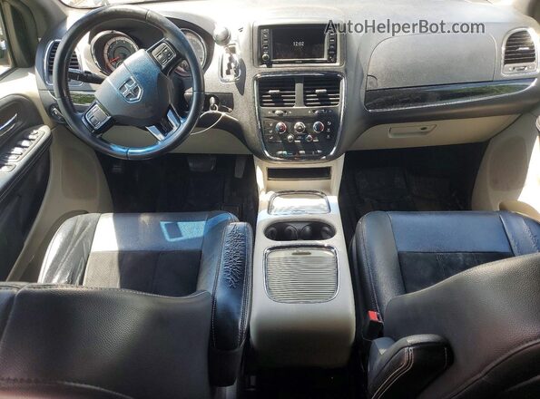 2C4RDGCG0HR863122 2017 DODGE GRAND Black Вид панелі приладів