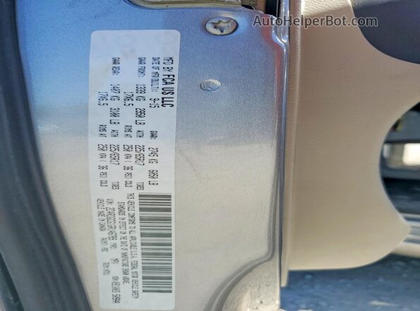 2C4RDGCG1GR146789 2016 DODGE GRAND Silver Vista de la etiqueta del VIN