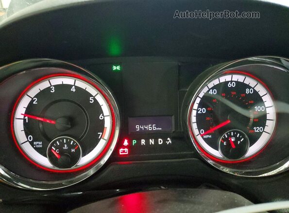 2C4RDGCG1GR369365 2016 DODGE GRAND Gray Вид щитка приладів