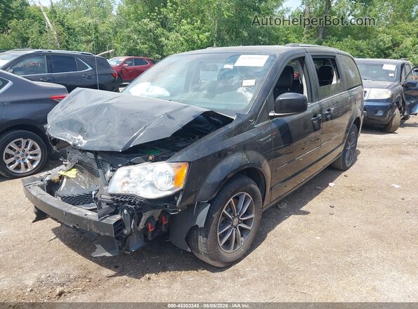 2C4RDGCG1HR790035 2017 DODGE GRAND CARAVAN Black Vista tres cuartos delantera izquierda