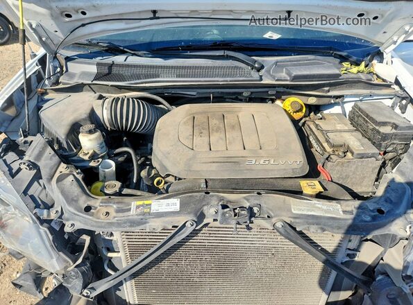 2C4RDGCG1JR240467 2018 DODGE GRAND White ძრავის განყოფილების ხედი
