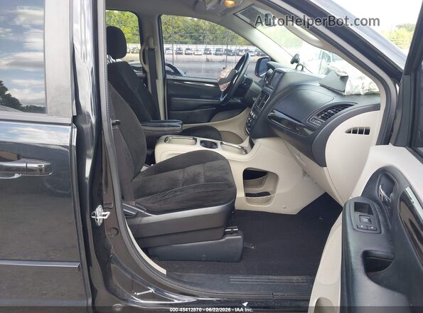 2C4RDGCG2GR273437 2016 DODGE GRAND CARAVAN Black Widok wnętrza z przodu
