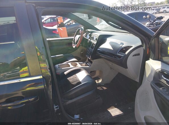 2C4RDGCG2HR604776 2017 DODGE GRAND CARAVAN Black Widok wnętrza z przodu