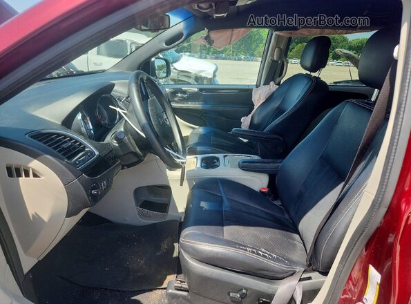 2C4RDGCG2HR774152 2017 DODGE GRAND Maroon წინა სალონის ხედი