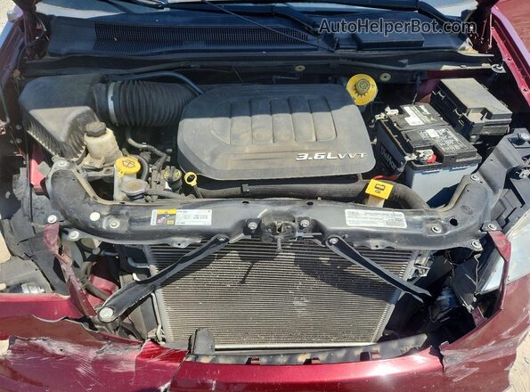 2C4RDGCG2HR774152 2017 DODGE GRAND Maroon უკანა სალონის ხედი