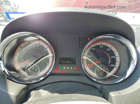 2C4RDGCG2JR136568 2018 DODGE GRAND Red Instrument cluster view