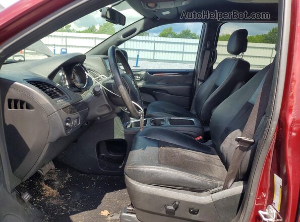 2C4RDGCG2JR136568 2018 DODGE GRAND Red Front interior view