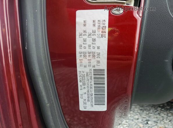 2C4RDGCG2JR136568 2018 DODGE GRAND Red VIN sticker view