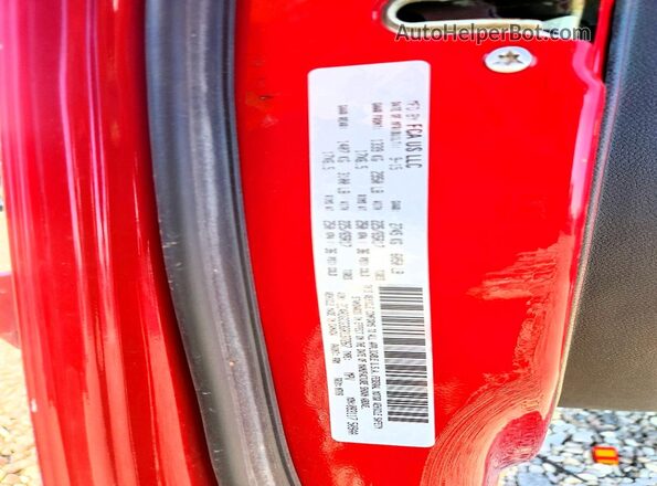 2C4RDGCG3GR137267 2016 DODGE GRAND Red Vista de la etiqueta del VIN
