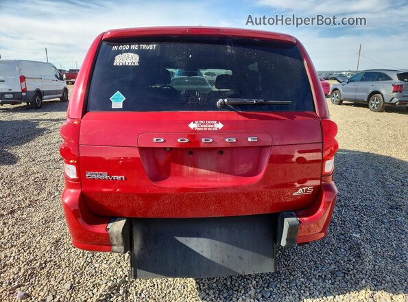 2C4RDGCG3GR137267 2016 DODGE GRAND Red Vista trasera