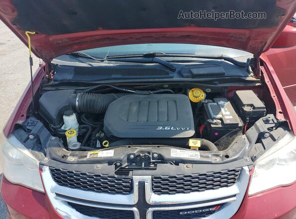 2C4RDGCG3GR249258 2016 DODGE GRAND Burgundy Widok komory silnika