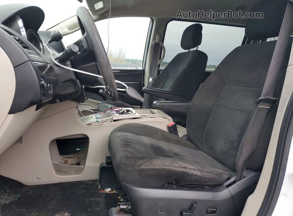 2C4RDGCG3GR324525 2016 DODGE GRAND White წინა სალონის ხედი