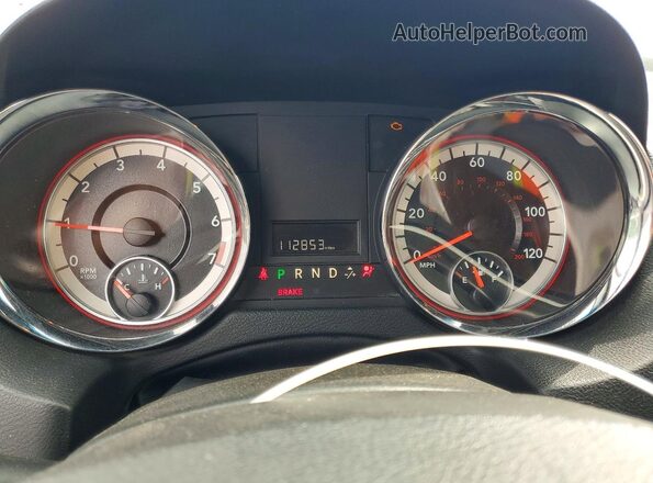 2C4RDGCG3HR625488 2017 DODGE GRAND Silver Вид щитка приладів