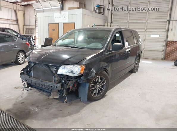 2C4RDGCG3HR677445 2017 DODGE GRAND CARAVAN Black Vista tres cuartos delantera izquierda