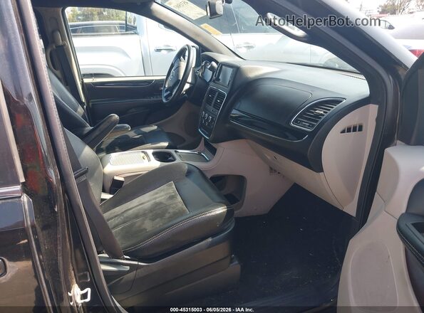 2C4RDGCG3HR750359 2017 DODGE GRAND CARAVAN Black Vista interior delantera
