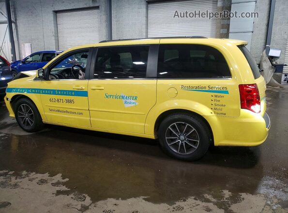 2C4RDGCG3HR806638 2017 DODGE GRAND Желтый Задняя левая четверть