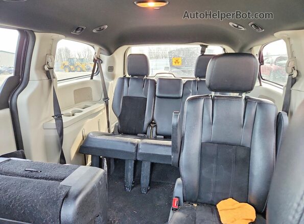 2C4RDGCG3HR813931 2017 DODGE GRAND Gray უკანა სავარძლების ხედი