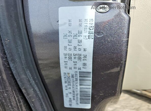 2C4RDGCG3HR813931 2017 DODGE GRAND Gray VIN კოდის სტიკერის ხედი