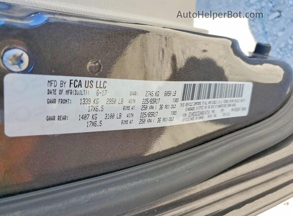 2C4RDGCG3HR814710 2017 DODGE GRAND Gray 