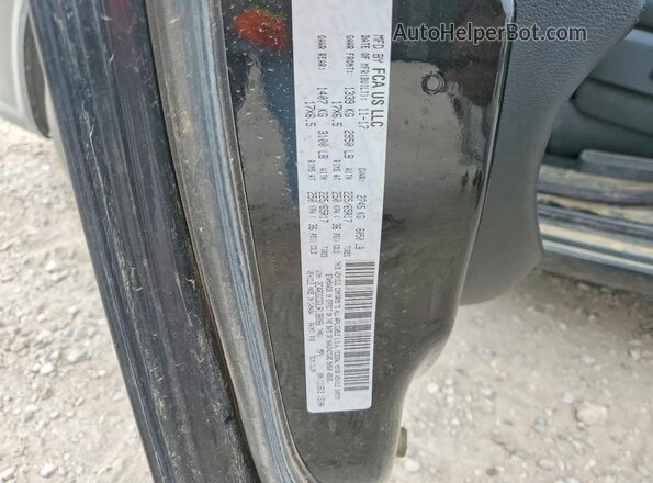 2C4RDGCG3JR138099 2018 DODGE GRAND Black VIN sticker view