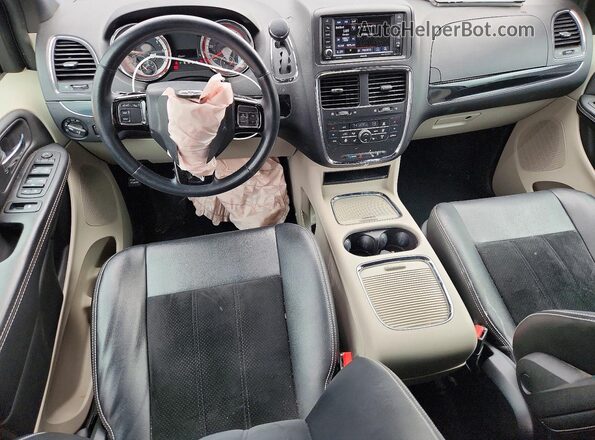 2C4RDGCG3JR177565 2018 DODGE GRAND Gray Dashboard view