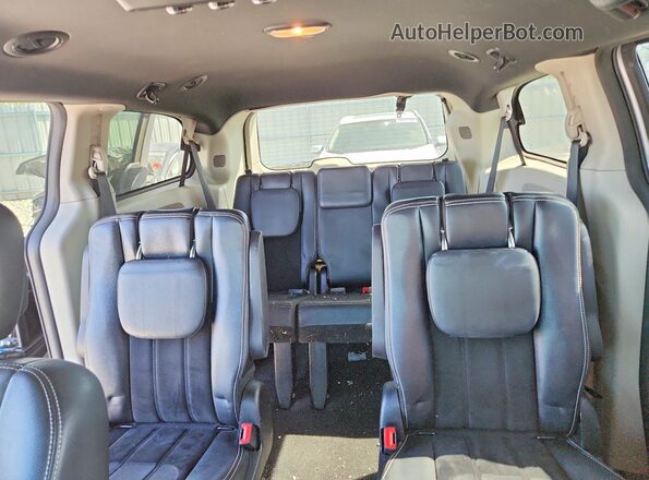 2C4RDGCG3JR206174 2018 DODGE GRAND Gray Vista de los asientos traseros