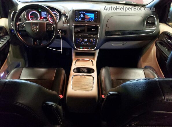 2C4RDGCG3KR689909 2019 DODGE GRAND Burgundy წინა პანელის ხედი