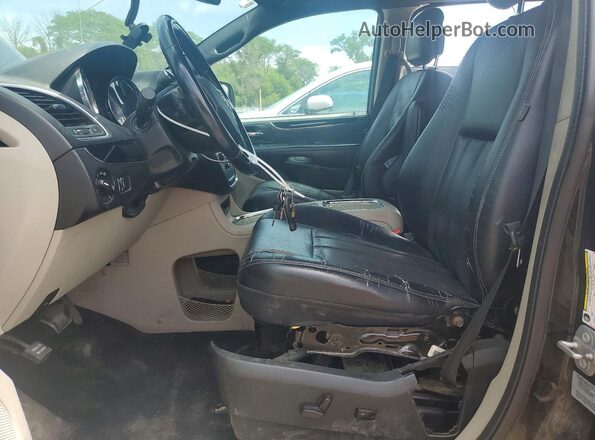2C4RDGCG4HR589097 2017 DODGE GRAND Black Widok wnętrza z przodu