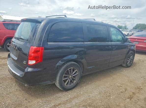 2C4RDGCG4HR589097 2017 DODGE GRAND Black Tył prawy