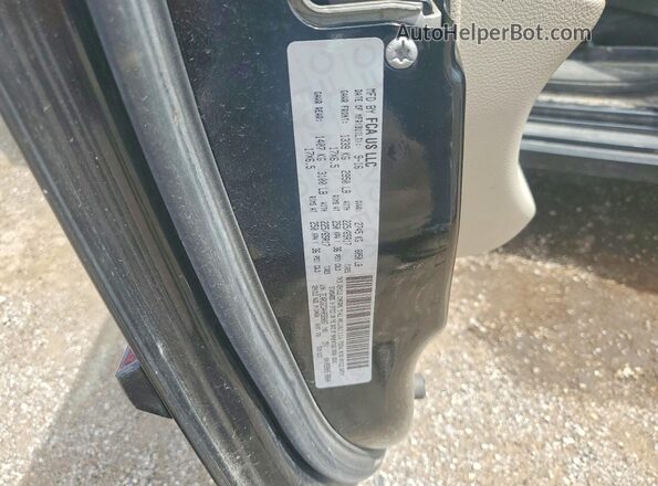 2C4RDGCG4HR589097 2017 DODGE GRAND Black Widok naklejki z numerem VIN