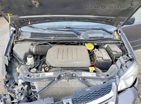 2C4RDGCG4HR719718 2017 DODGE GRAND Gray ძრავის განყოფილების ხედი