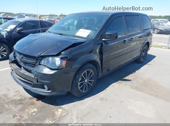 2C4RDGCG4HR834187 2017 DODGE GRAND CARAVAN Black Vista tres cuartos delantera izquierda