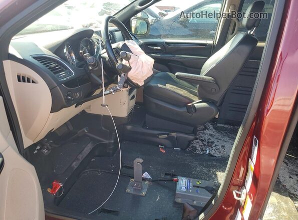2C4RDGCG4LR169039 2020 DODGE GRAND Burgundy Front interior view