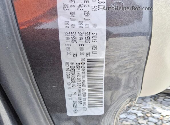 2C4RDGCG4LR180140 2020 DODGE GRAND Gray VIN sticker view