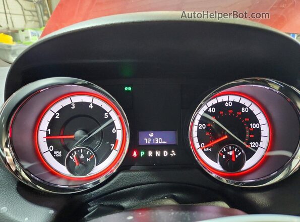 2C4RDGCG4LR241275 2020 DODGE GRAND Burgundy Instrument cluster view