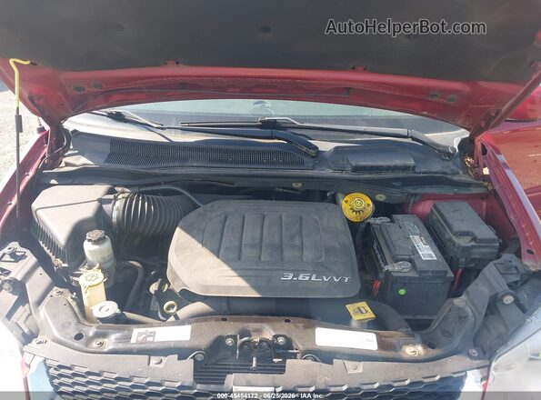 2C4RDGCG5GR210252 2016 DODGE GRAND CARAVAN Red Widok z tyłu