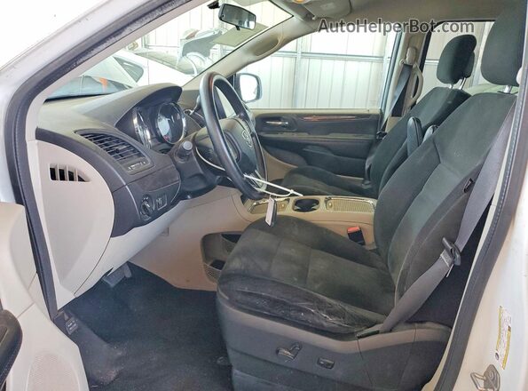 2C4RDGCG5GR384953 2016 DODGE GRAND White წინა სალონის ხედი