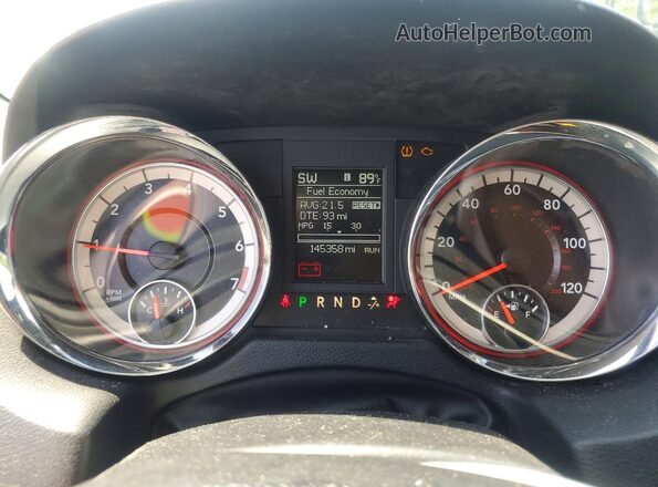 2C4RDGCG5HR733580 2017 DODGE GRAND White Սարքավորումների վահանակի տեսք