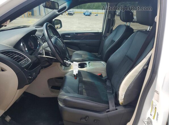 2C4RDGCG5KR563390 2019 DODGE GRAND Белый Вид салона спереди