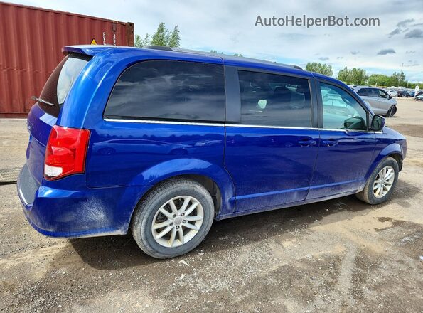 2C4RDGCG6LR180589 2020 DODGE GRAND Blue Trasero derecho