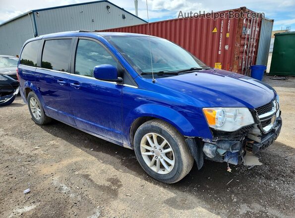 2C4RDGCG6LR180589 2020 DODGE GRAND Blue Delantero derecho