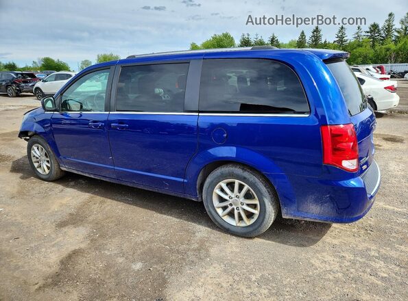2C4RDGCG6LR180589 2020 DODGE GRAND Blue Trasero izquierdo