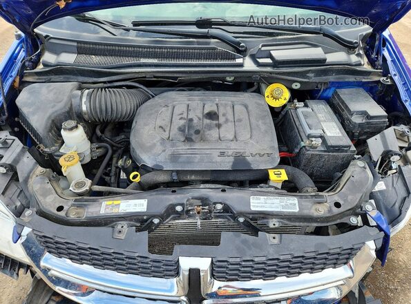 2C4RDGCG6LR180589 2020 DODGE GRAND Blue Vista del compartimento del motor
