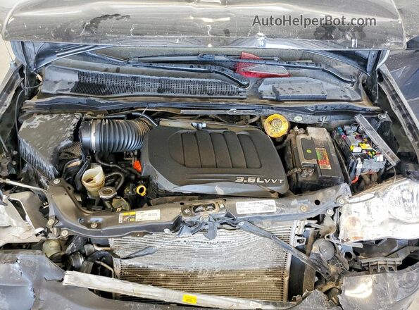 2C4RDGCG7HR713539 2017 DODGE GRAND Black Vista del compartimento del motor