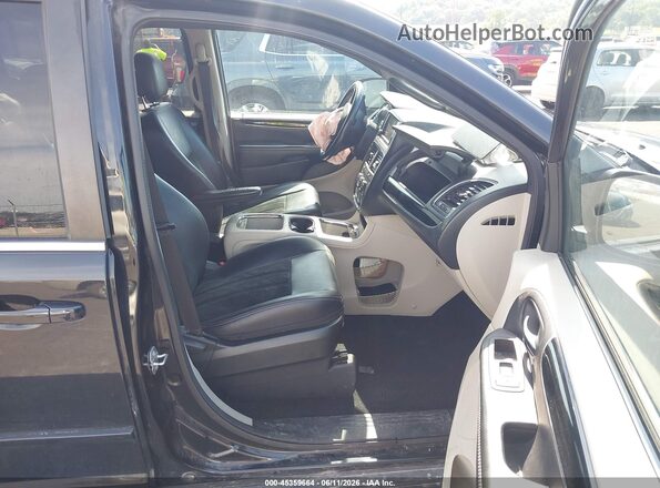 2C4RDGCG7HR847726 2017 DODGE GRAND CARAVAN Black წინა სალონის ხედი