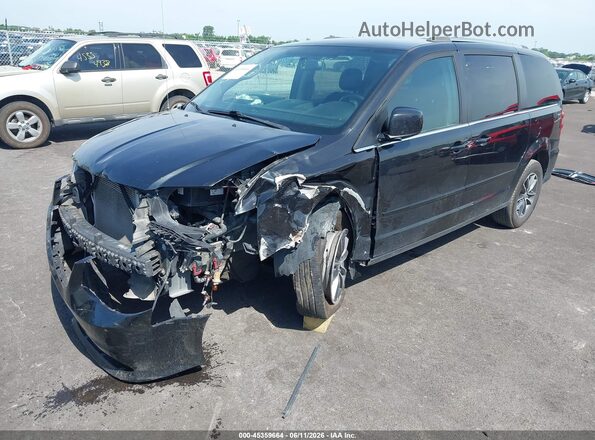 2C4RDGCG7HR847726 2017 DODGE GRAND CARAVAN Black წინა მარცხენა ხედი სამი მეოთხედიდან