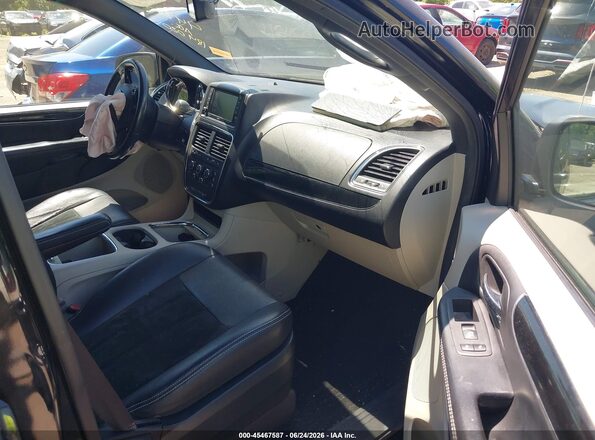 2C4RDGCG7JR184020 2018 DODGE GRAND CARAVAN Black Vista interior delantera