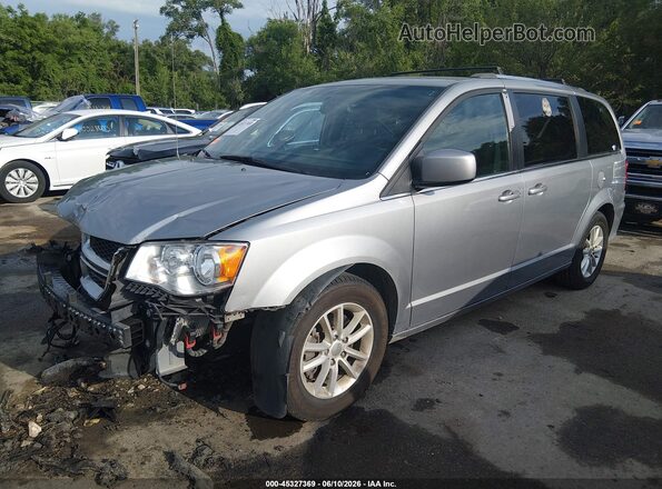 2C4RDGCG7JR223902 2018 DODGE GRAND CARAVAN Silver Առջևի ձախ երեք քառորդ տեսարան