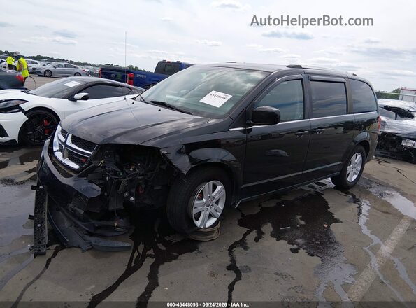 2C4RDGCG7JR248668 2018 DODGE GRAND CARAVAN Black წინა მარცხენა ხედი სამი მეოთხედიდან