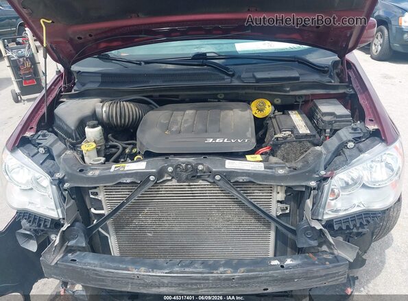 2C4RDGCG7JR325104 2018 DODGE GRAND CARAVAN Burgundy უკანა ხედი